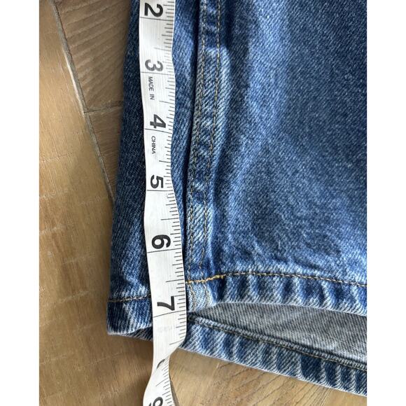 Vintage Polo Jeans Co. Ralph Lauren Jean Shorts Boys 8 Denim Blue Carpenter Y2k - Picture 7 of 7